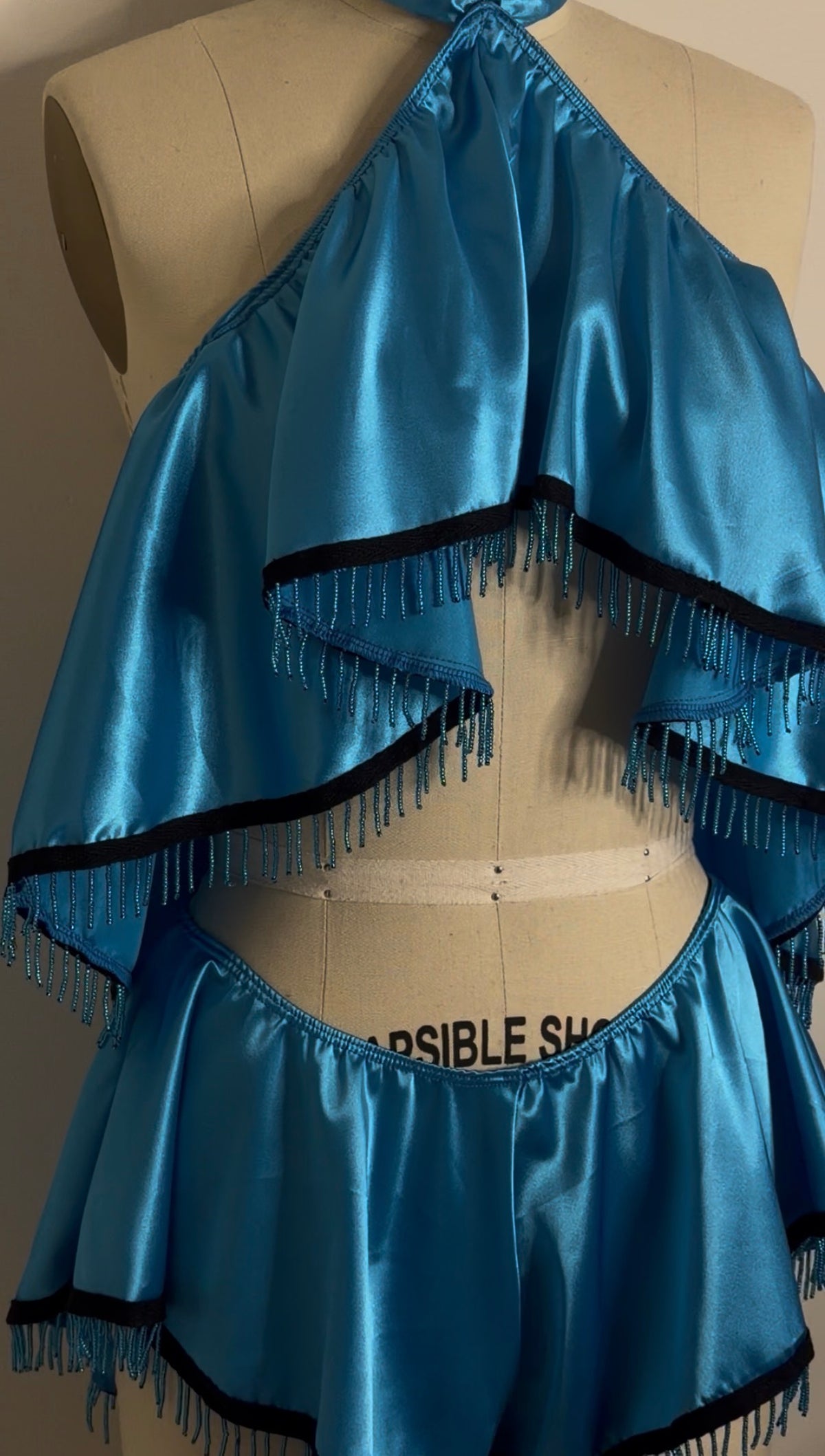 Fringe set AQUAMARINE