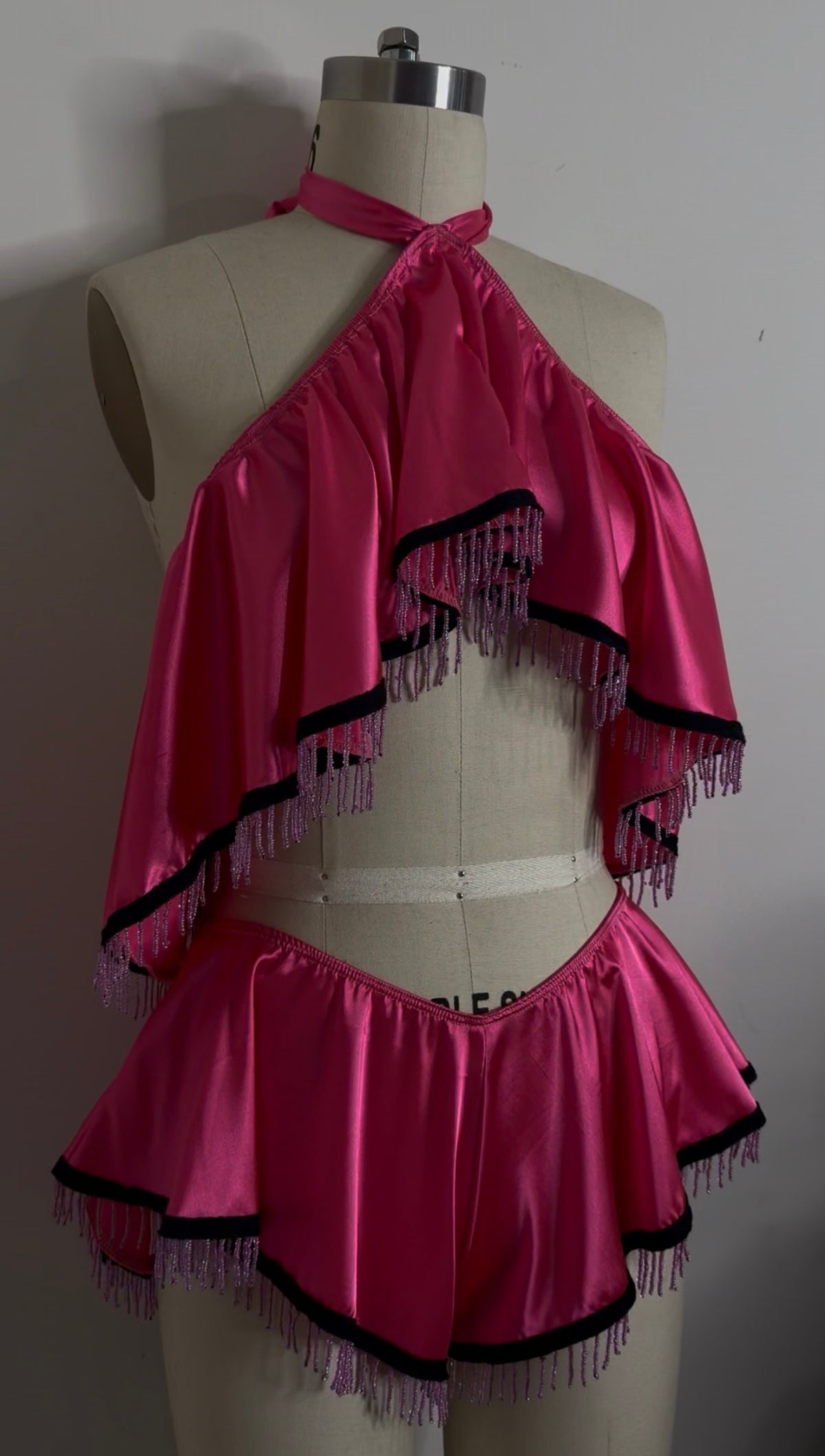 Fringe set FUCHSIA